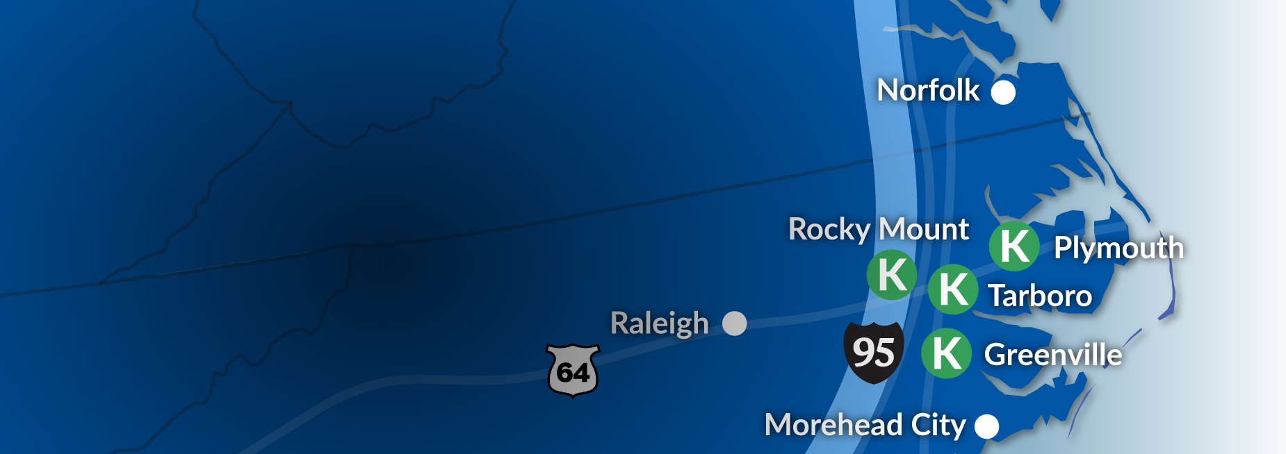 North Carolina logistics locations